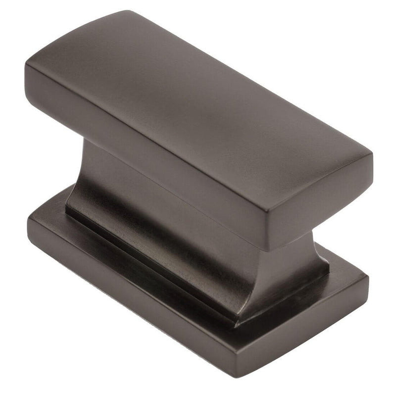 Drawer knob rectangular with one and seven sixteenths inch width