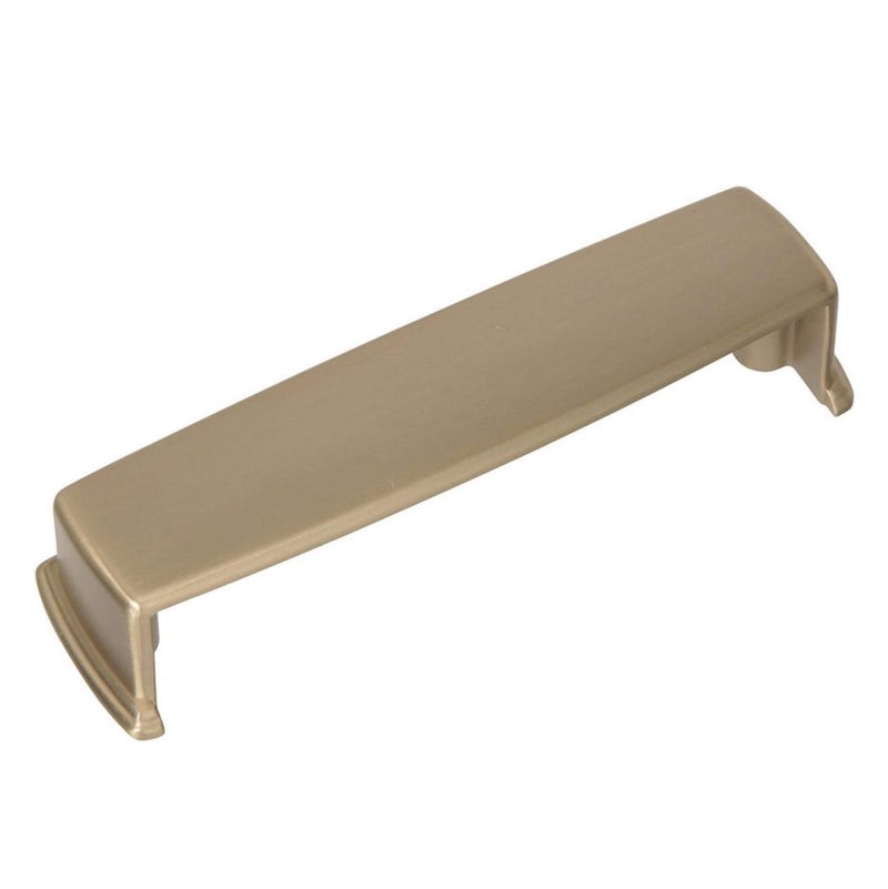 Cabinet cup pull in classic elegant style and golden champagne finish Amerock BP53801-BBZ Kane Golden Champagne Cabinet Cup Pull