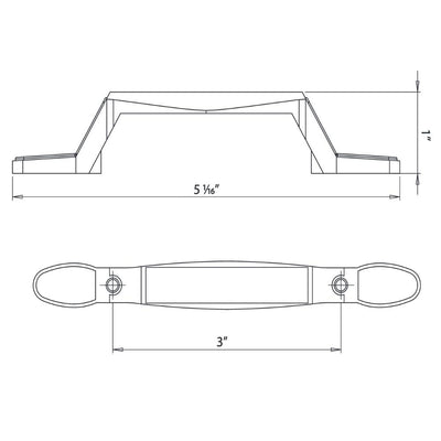 Cosmas 4007SN Satin Nickel Cabinet Pull