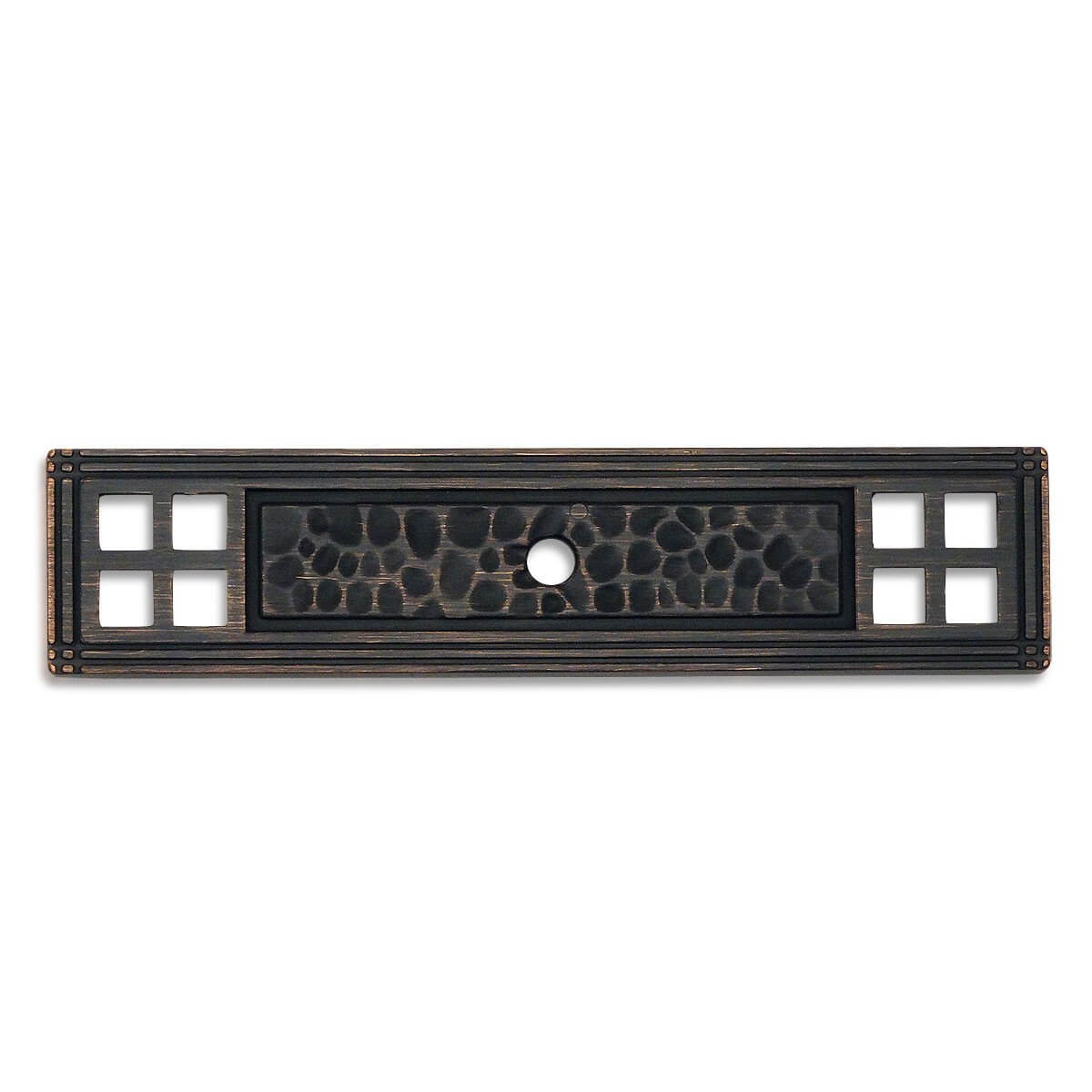 Cosmas 10552ORB Oil Rubbed Bronze Zinc Cabinet Knob Backplate - Cosmas