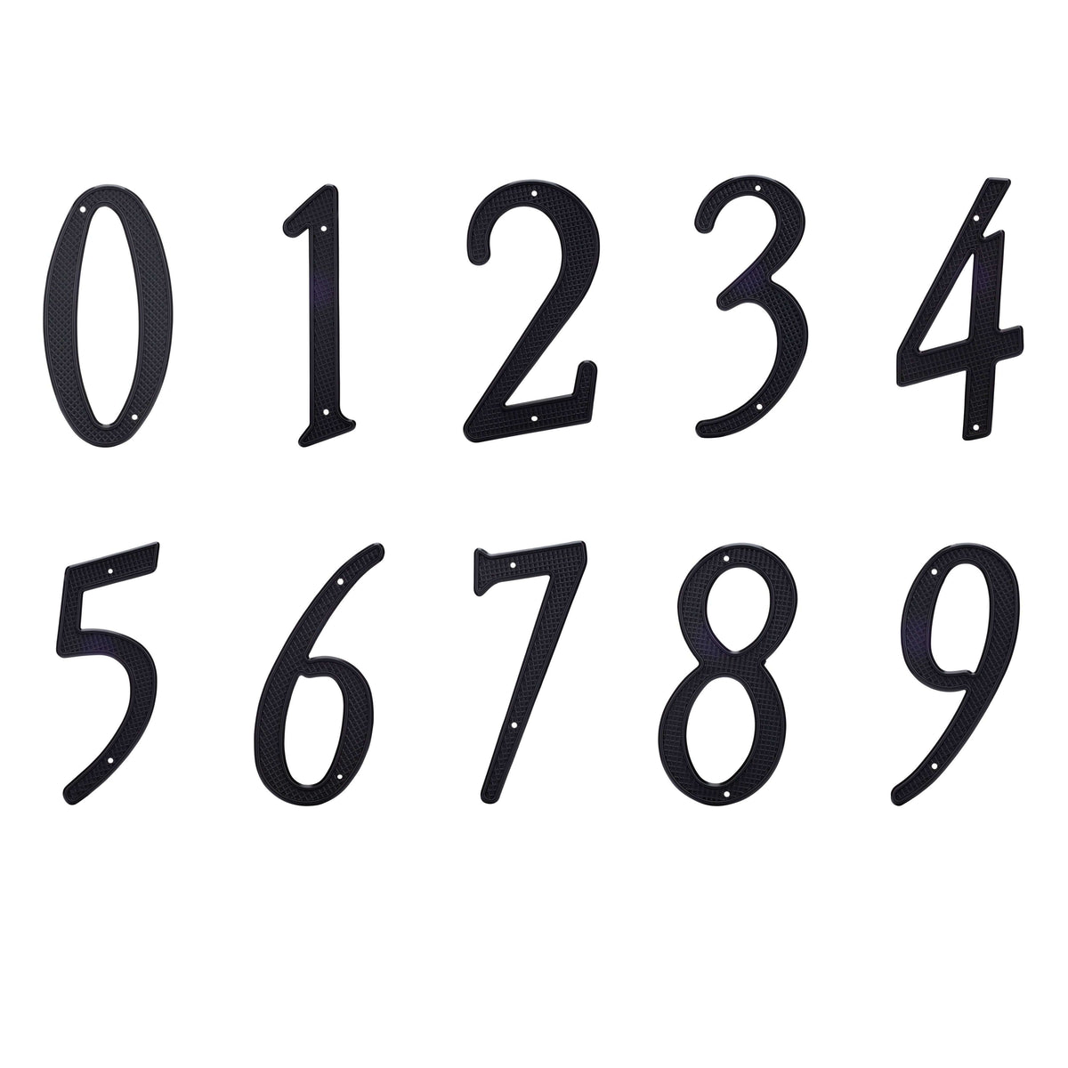 4&quot; Nail-On House Numbers, Black
