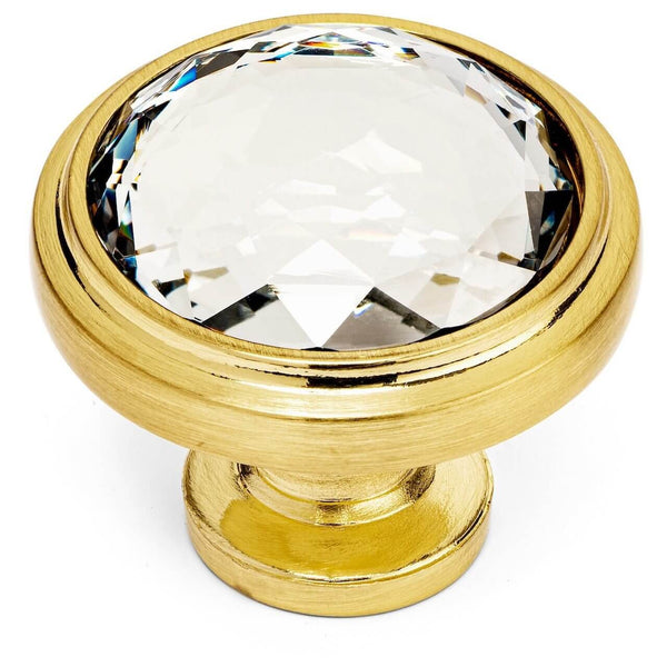 diesel black gold leather dress Crystal Gold knob Drawer Knobs Pulls Handles Dresser Knob Cabinet Knob –  ABVIN main image 1