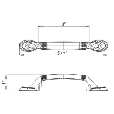 Cosmas 4183WN Weathered Nickel Cabinet Pull