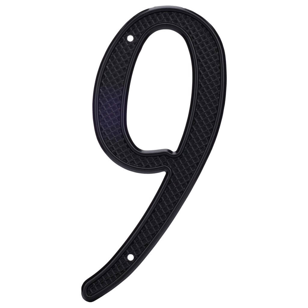 4&quot; Nail-On House Numbers, Black