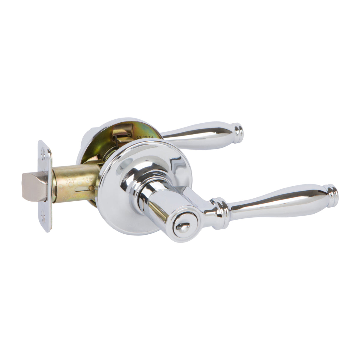 Villa Entry Door Lever, Polished Chrome