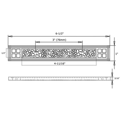 Cosmas 10554ORB Oil Rubbed Bronze Craftsman Cabinet Pull Backplate