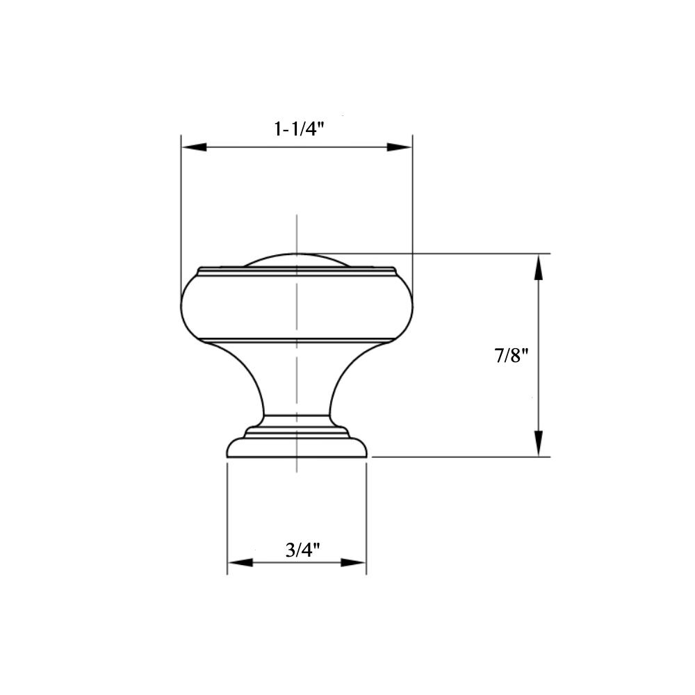 Cosmas 7708SN Satin Nickel Cabinet Knob