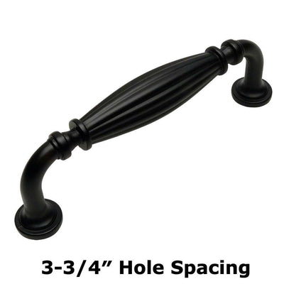 Cosmas 7123FB Flat Black Cabinet Pull