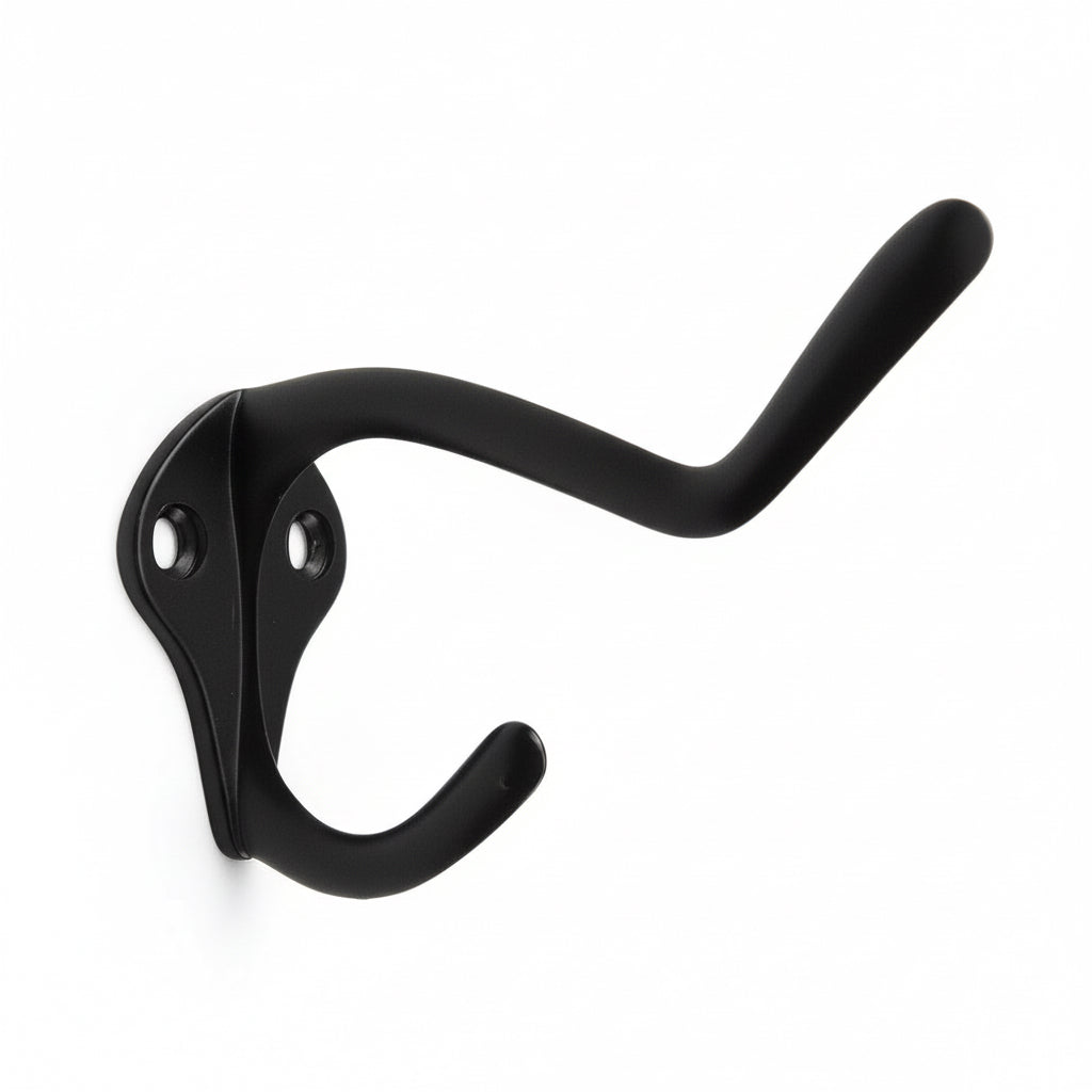 Cosmas 32188FB Flat Black Coat &amp; Hat Hook - Cosmas