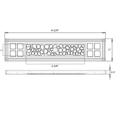 Cosmas 10552SN Satin Nickel Craftsman Cabinet Knob Backplate