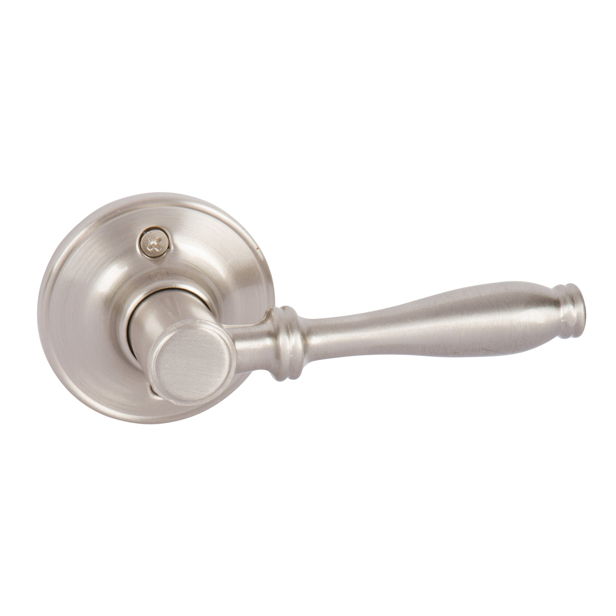 Villa Dummy Door Lever, Satin Nickel