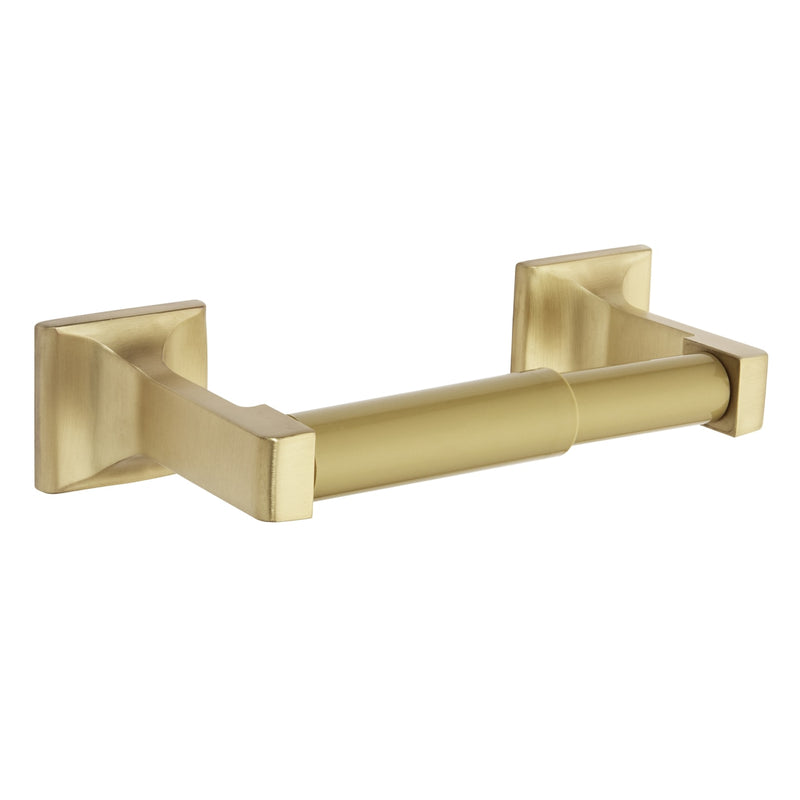 Designers Impressions Eclipse Series Brushed Brass Euro Style Toilet / Tissue Paper Holder