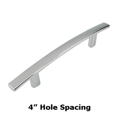 Cosmas 2363-4CH Polished Chrome Subtle Arch Cabinet Pull - Cosmas