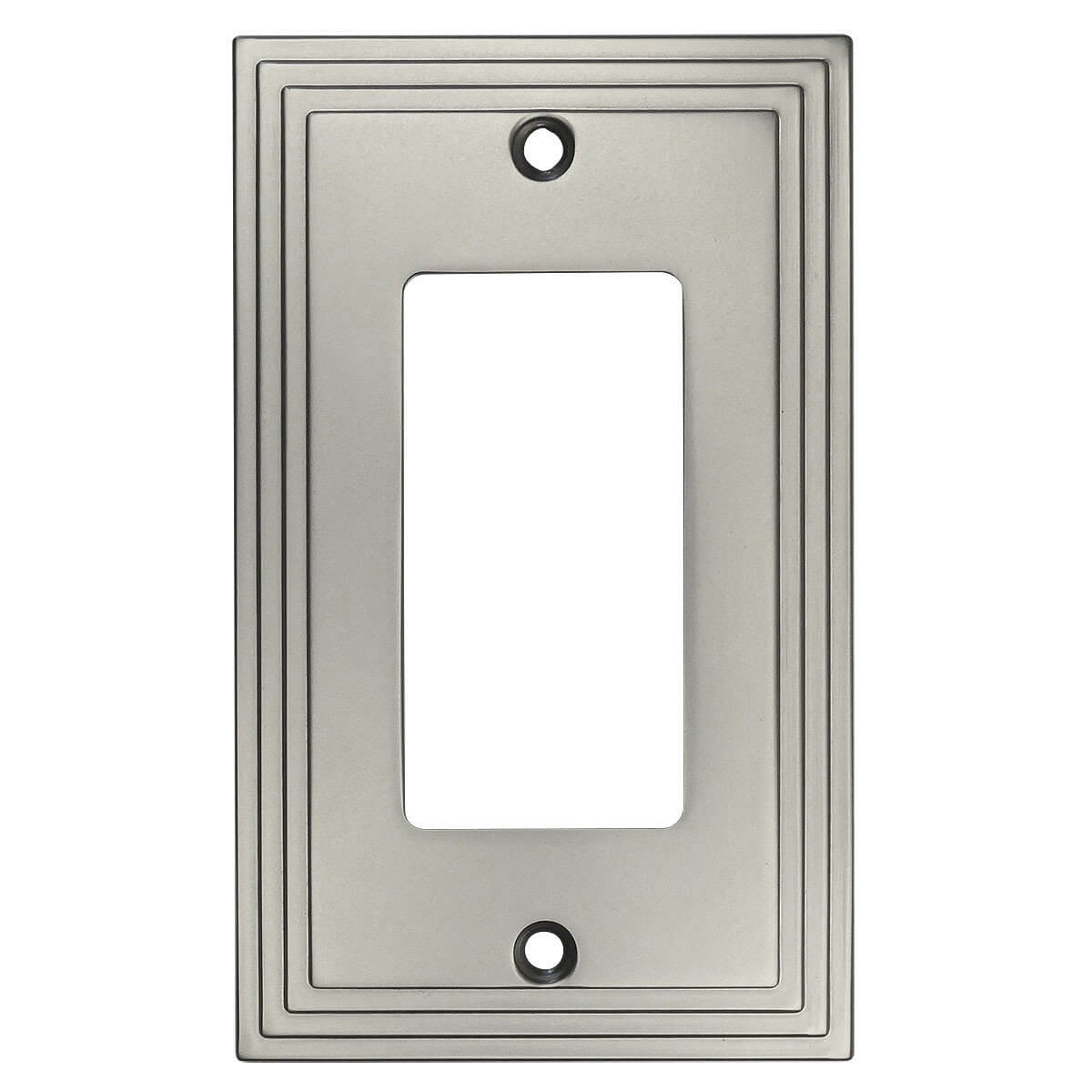 Cosmas 25000-SN Satin Nickel Single GFCI / Decora Wall Plate - Cosmas