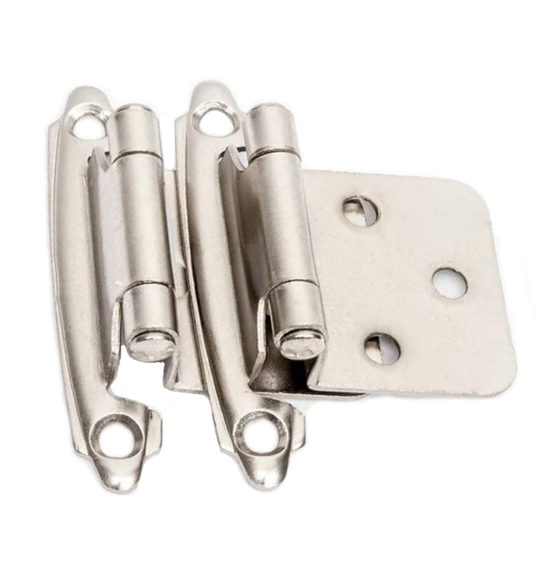 Diversa Variable Overlay Brushed Satin Nickel Cabinet Hinges (Pair)