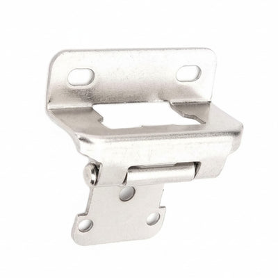 Hinges for cabinets - the Partial Wrap 1/2" Overlay Brushed Nickel Cabinet Hinges (Pair)