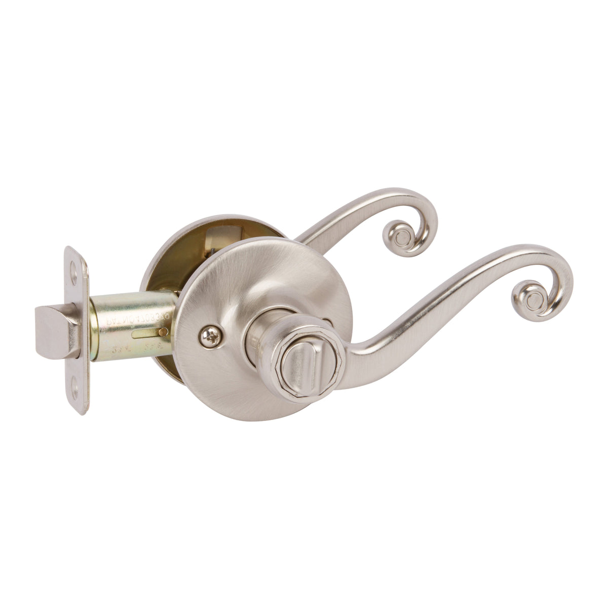 Livingston Privacy Lever, Satin Nickel