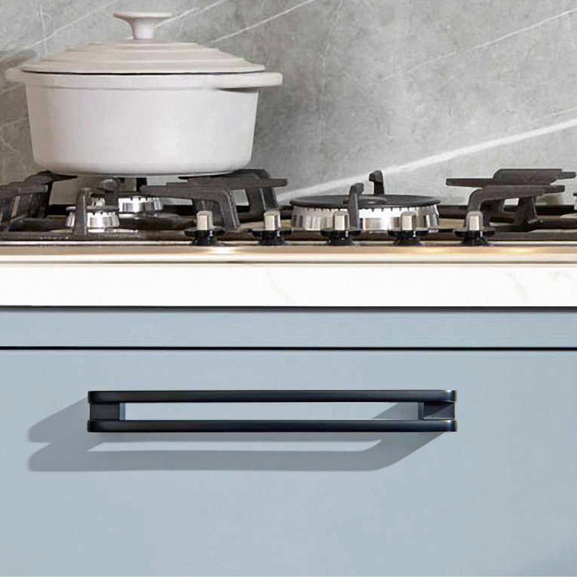 Diversa Limited Edition Matte Black 3-3/4&quot; (96mm) Reveal Cabinet Drawer Pull