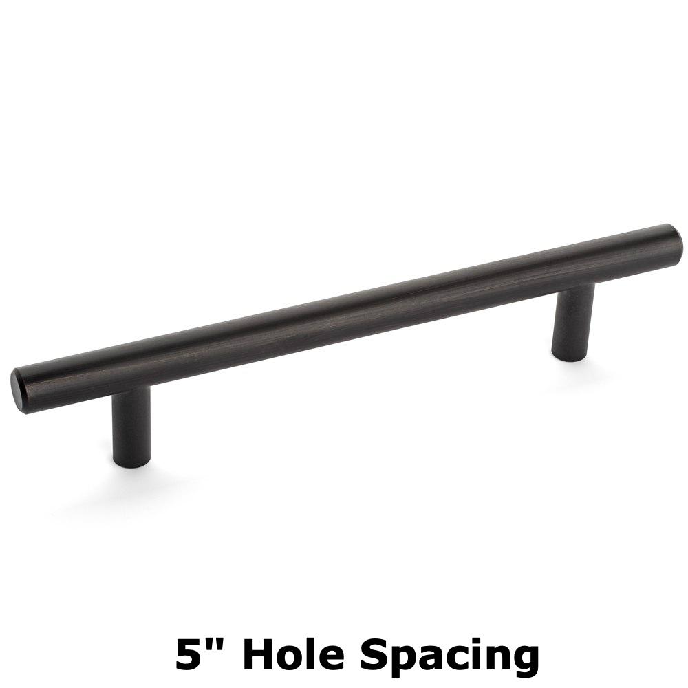 Cosmas 305-128ORB Oil Rubbed Bronze Euro Style Bar Pull - Cosmas