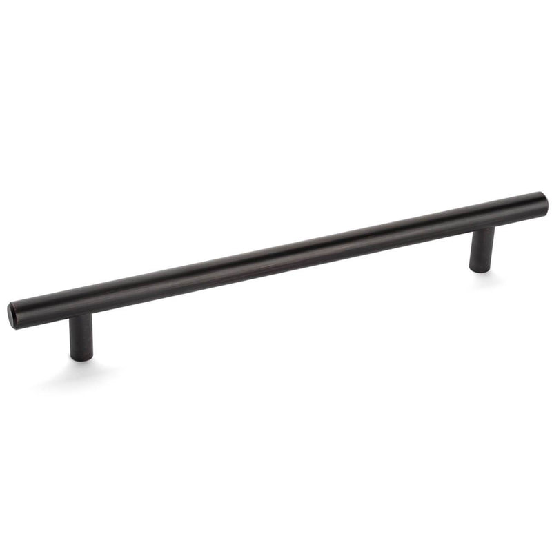Cosmas 305-192ORB Oil Rubbed Bronze Euro Style Bar Pull. Oil rubbed bronze euro style bar pull with seven and a half inch hole spacing