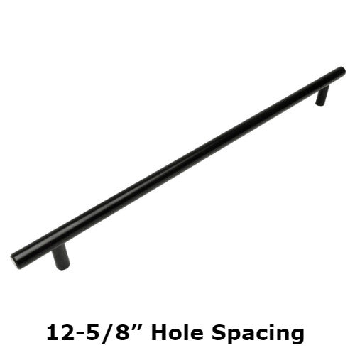 Cosmas 305-320FB Flat Black Euro Style Bar Pull - Cosmas