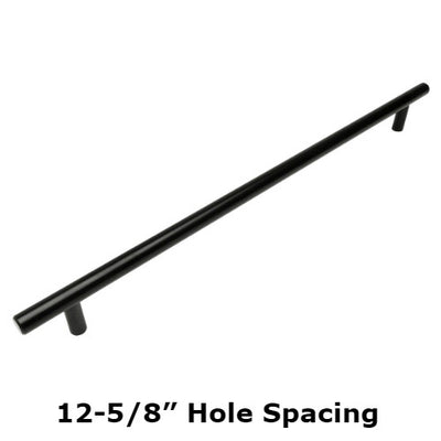 Cosmas 305-320FB Flat Black Euro Style Bar Pull - Cosmas