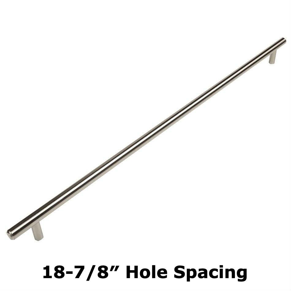 Cosmas 305-480SN Satin Nickel Euro Style Bar Pull