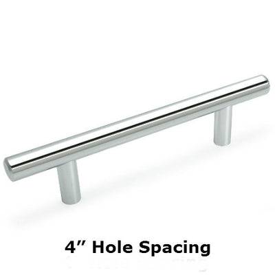 Cosmas 305-4CH Polished Chrome Euro Style Bar Pull - Cosmas