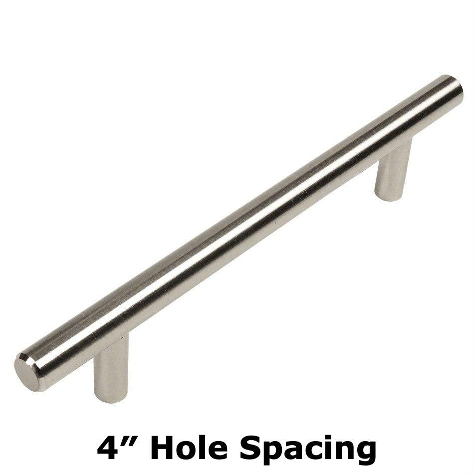 Cosmas 305-4SN Satin Nickel Euro Style Bar Pull