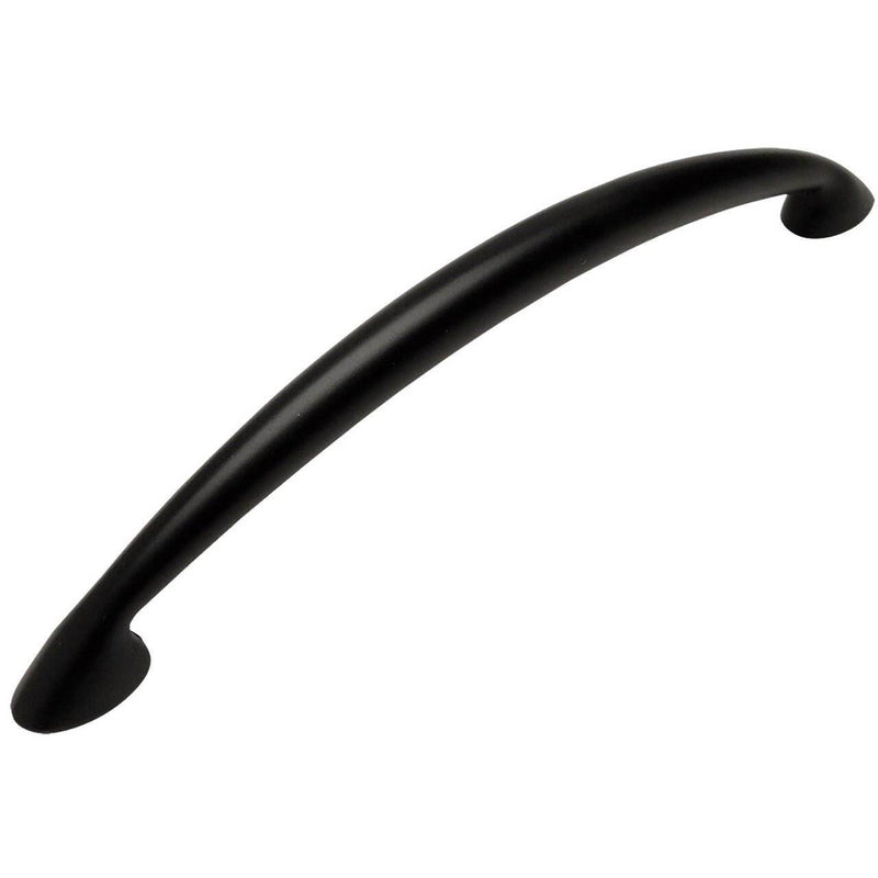 Blunt pointy cabinet pull in flat black finish 