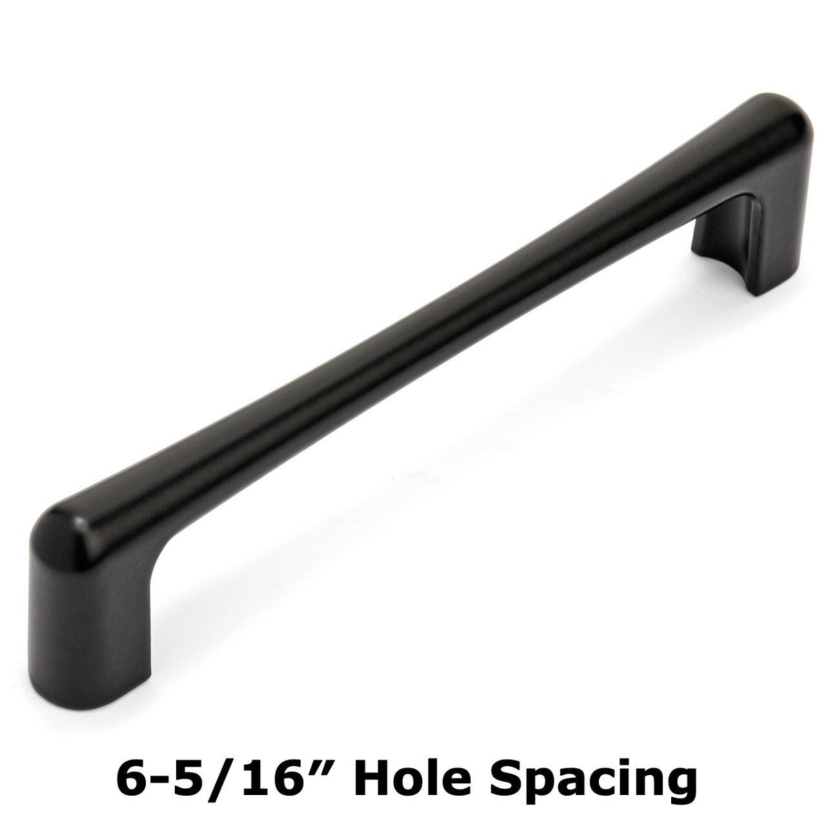 Cosmas 3304-160FB Flat Black Modern Contemporary Cabinet Pull