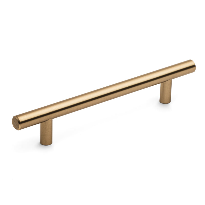 Diversa Gold Champagne Euro Style 5&quot; (128mm) Cabinet Bar Pull