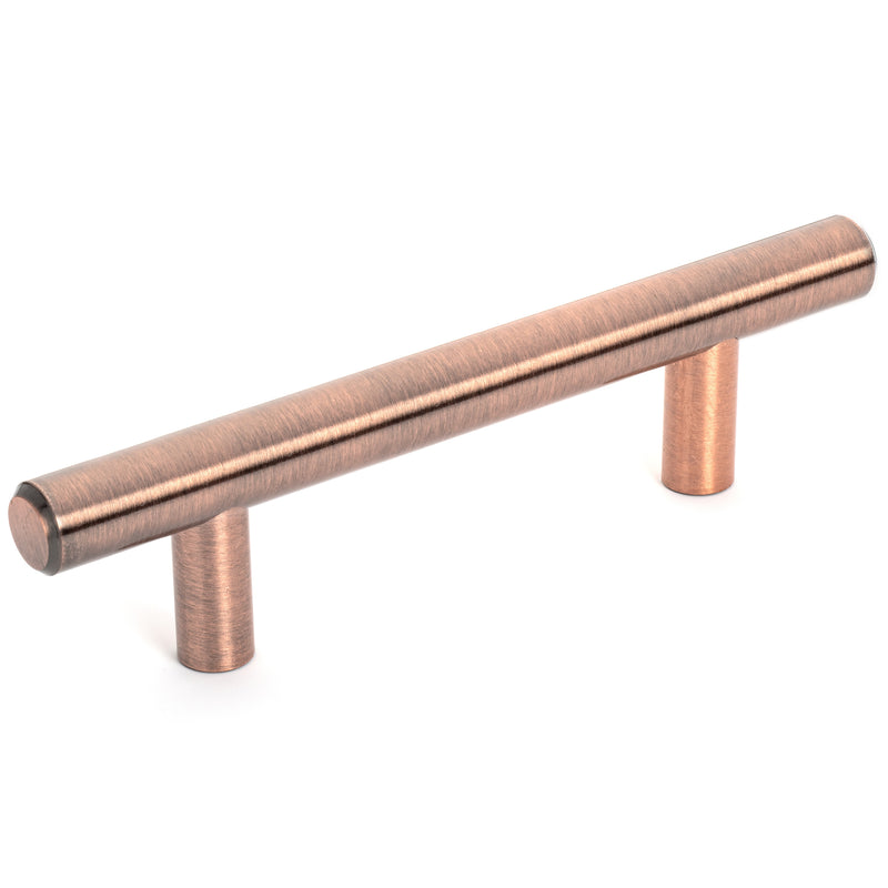 Diversa Antique Copper Euro Style 3&quot; (76mm) Cabinet Bar Pull