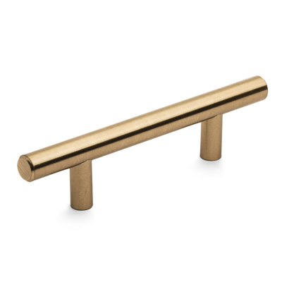 Diversa Gold Champagne Euro Style 3&quot; (76mm) Cabinet Bar Pull