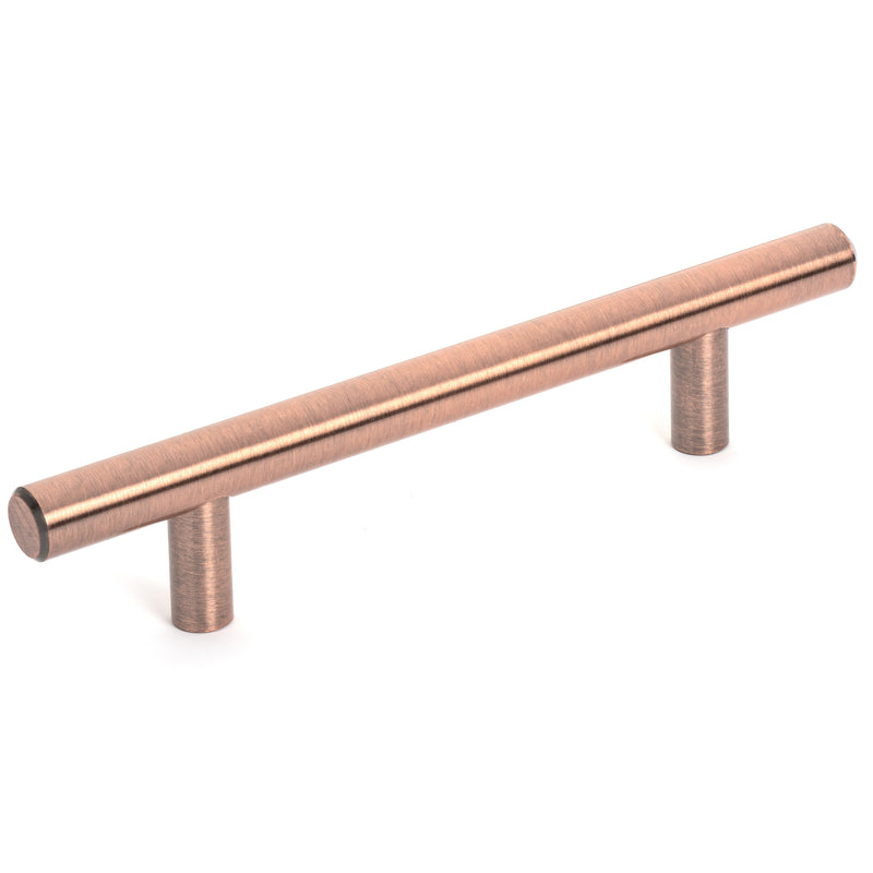 Diversa Antique Copper Euro Style 3-3/4&quot; (96mm) Cabinet Bar Pull