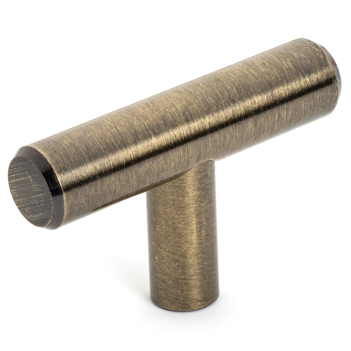 antique brass cabinet knob. The t-bar knob is 2" is used on kitchen and bathroom cabinets and drawers. 
