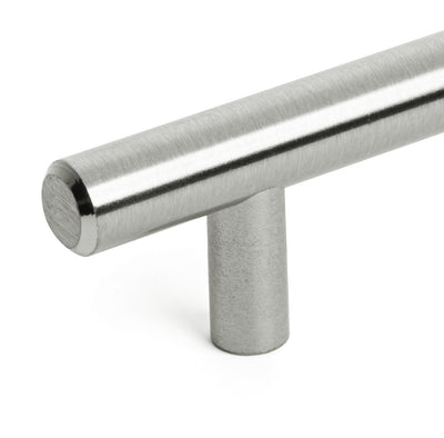 Diversa Brushed Satin Nickel Euro Style 5&quot; (128mm) Cabinet Bar Pull