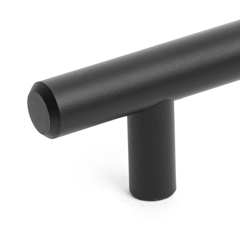 Diversa Matte Black Euro Style 5&quot; (128mm) Cabinet Bar Pull - 10 PACK