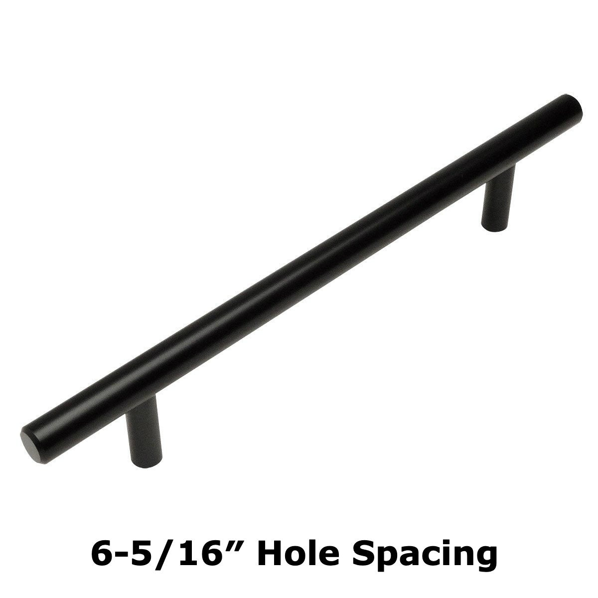 Cosmas 404-160FB Flat Black Slim Line Euro Style Bar Pull