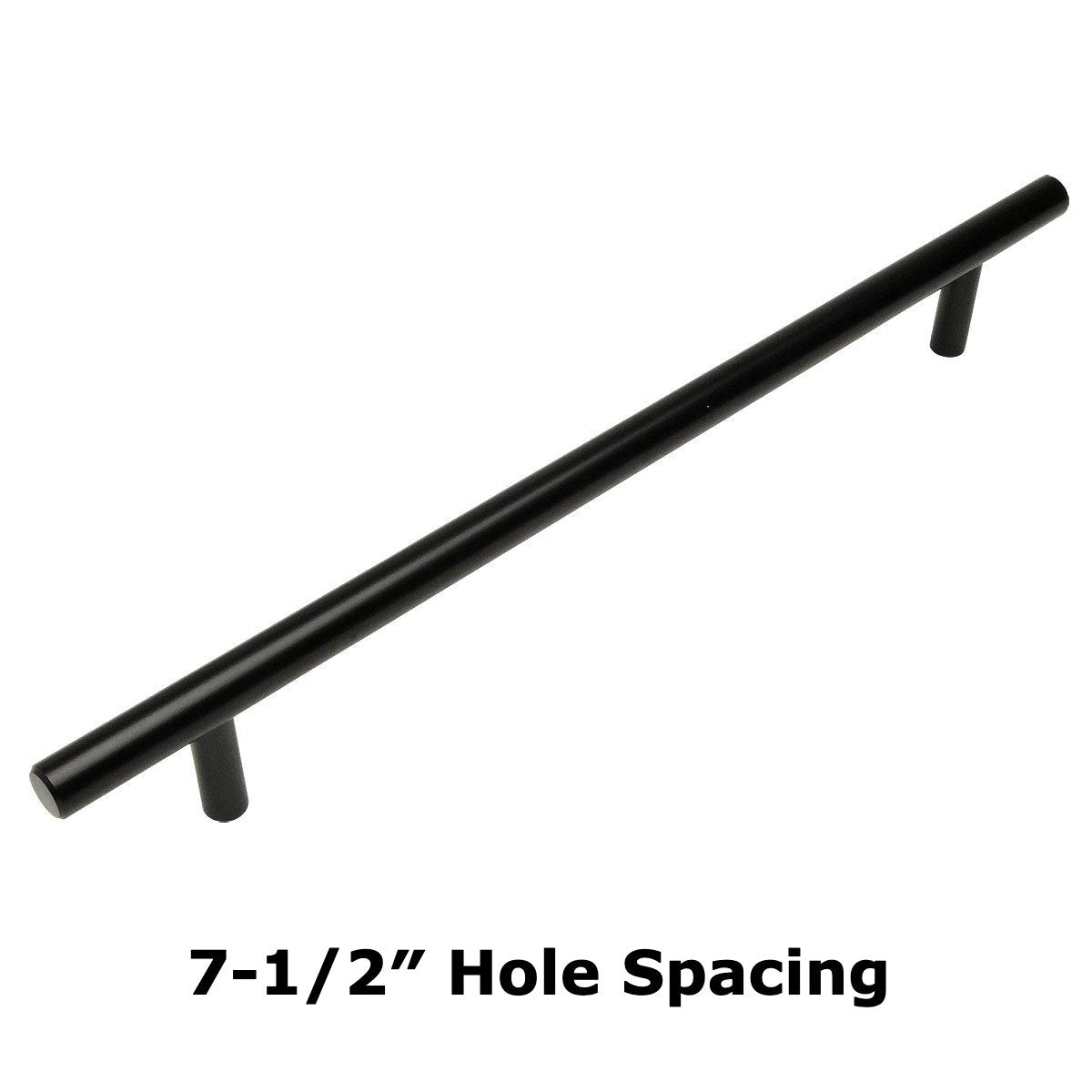 Cosmas 404-192FB Flat Black Slim Line Euro Style Bar Pull