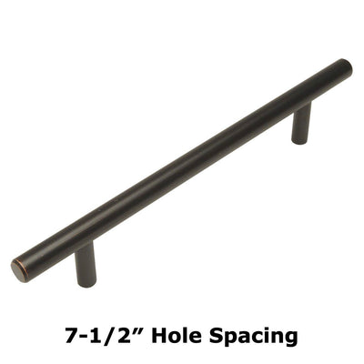 Cosmas 404-192ORB Oil Rubbed Bronze Slim Line Euro Style Bar Pull