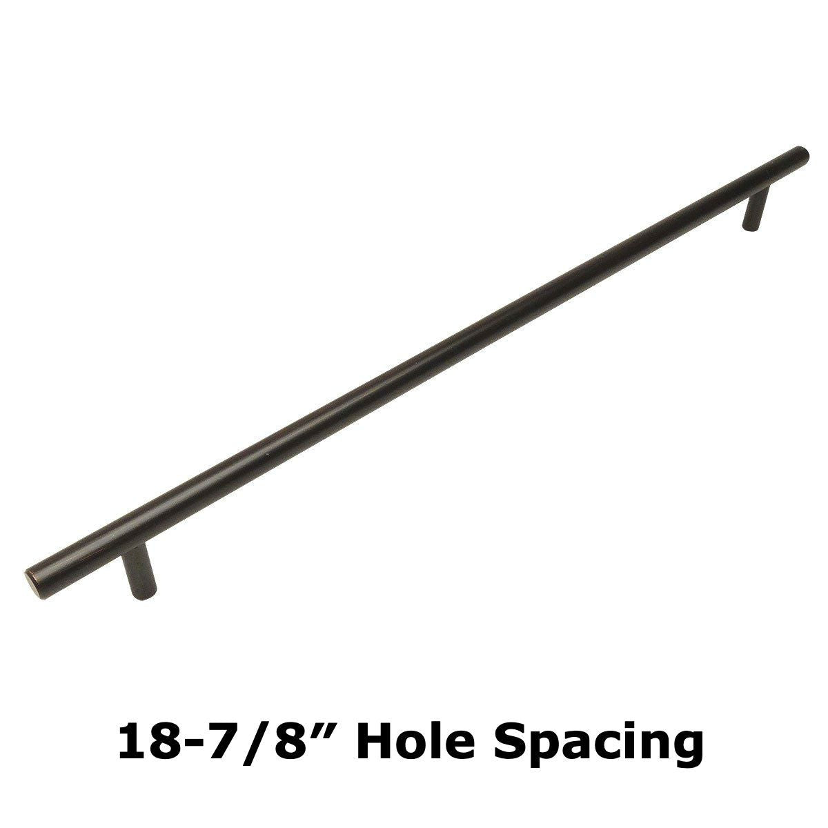 Cosmas 404-480ORB Oil Rubbed Bronze Slim Line Euro Style Bar Pull