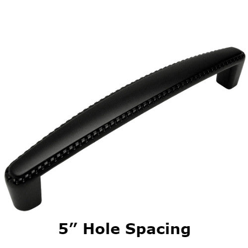 Cosmas 4112FB Flat Black Rope Cabinet Pull