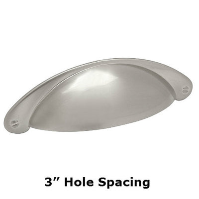 Cosmas 4199SN Satin Nickel Cabinet Cup Pull - Cosmas