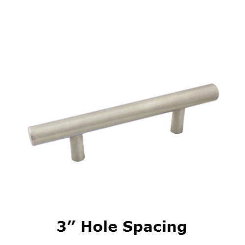 Cosmas 425-030-H-SS Stainless Steel Euro Style Hollow Bar Pull - Cosmas