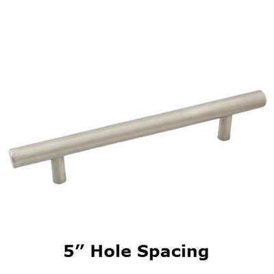 Cosmas 425-128-H-SS Stainless Steel Euro Style Hollow Bar Pull - Cosmas