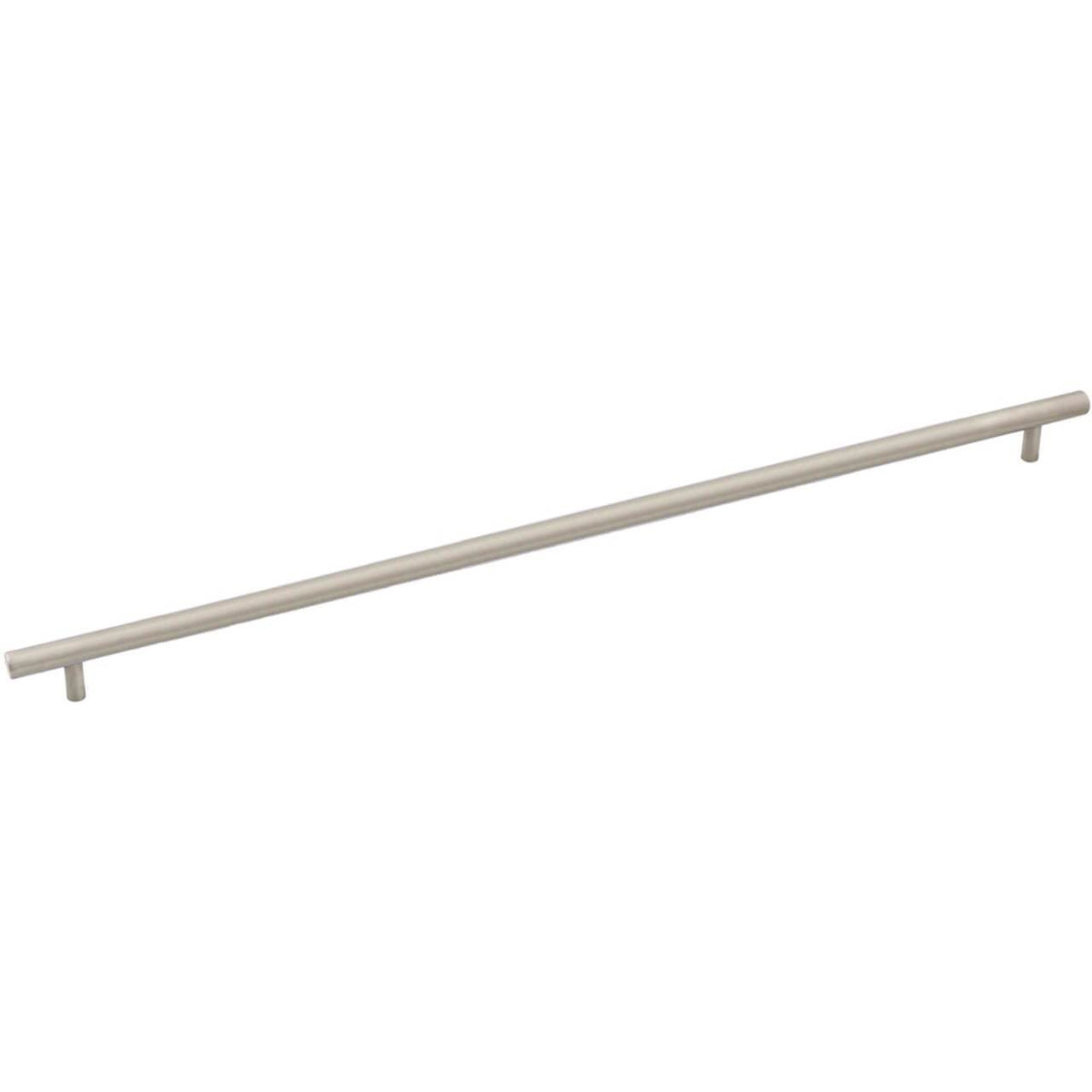 Stainless steel euro style hollow bar pull with eighteen and seven eighteenths