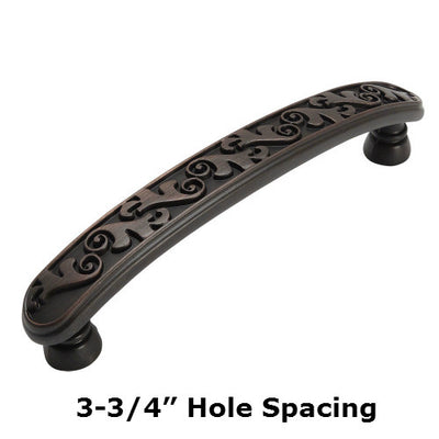 Cosmas 4298ORB Oil Rubbed Bronze Floral Cabinet Pull - Cosmas