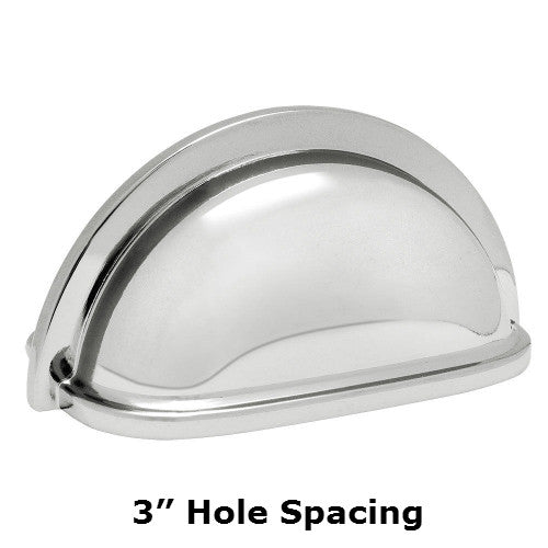 Cosmas 4310CH Polished Chrome Cabinet Cup Pull - Cosmas