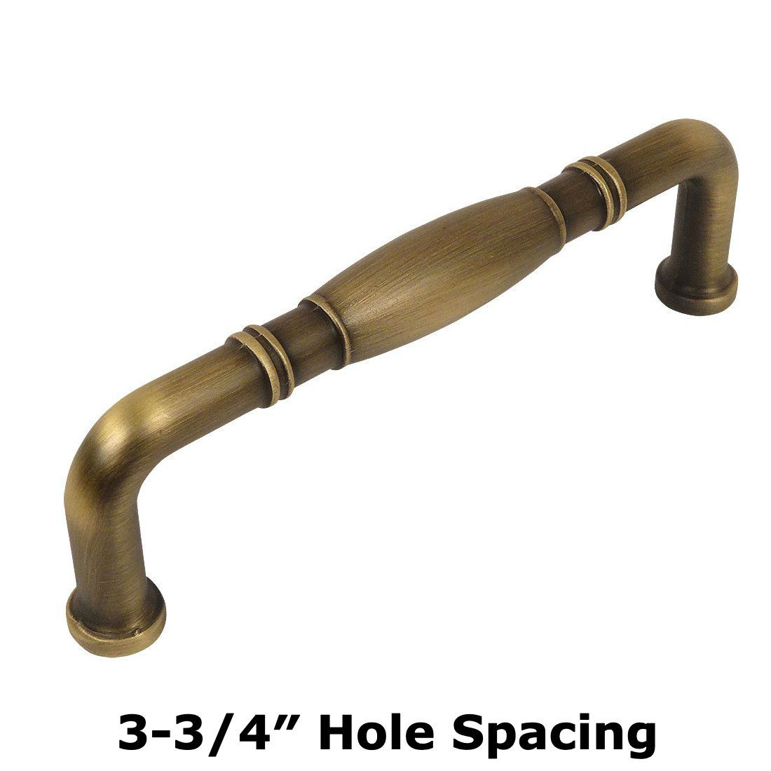 Cosmas 4313-96BAB Brushed Antique Brass Cabinet Pull